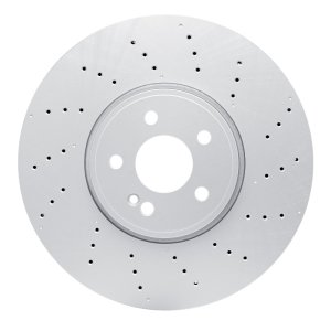 Mercedes-Benz A35 AMG Brake Rotor (1) - Front - R1 Concepts - Drilled Carbon Alloy GeoMET - `20-`22